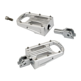 Biltwell Punisher XL rider footpegs polished 18-21 Softail with foot pegs (rider)