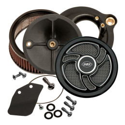 S&S Stealth, zestaw filtru powietrza Torker czarny 18-24 Softail 17-24 Touring (z wyłączeniem 2024 FLTRXSTSE Road Glide z silnik
