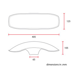 C-Racer universal 17/18" front fender No2 S universal