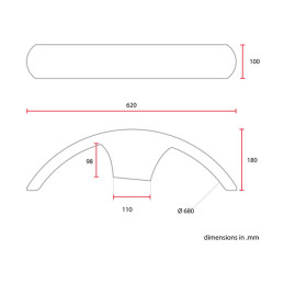 C-Racer aripă frontală 17/18" No1 universal