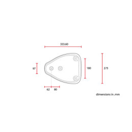 C-Racer, Classic bobber solo seat. Medium. Dark brown universal