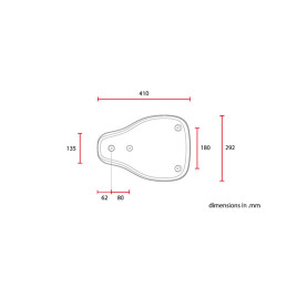 C-Racer, Classic bobber solo seat. Large. Dark brown universal