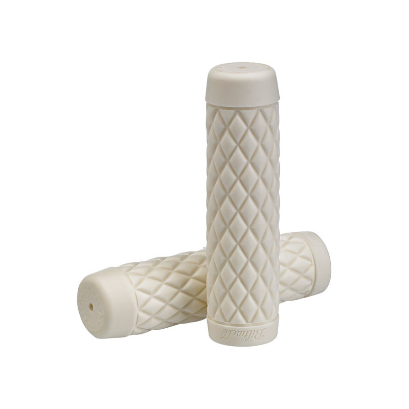 Biltwell 7/8" TPV grips Torker white For 7/8" (22mm) handlebars