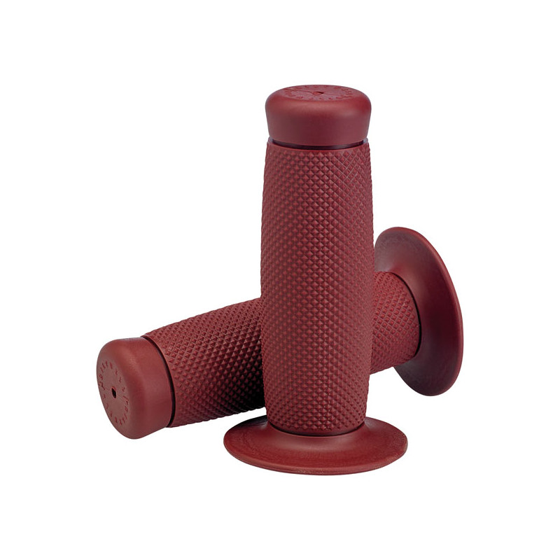 Biltwell 1" TPV grips Renegade oxblood 74-23 H-D with 1" diameter grip area