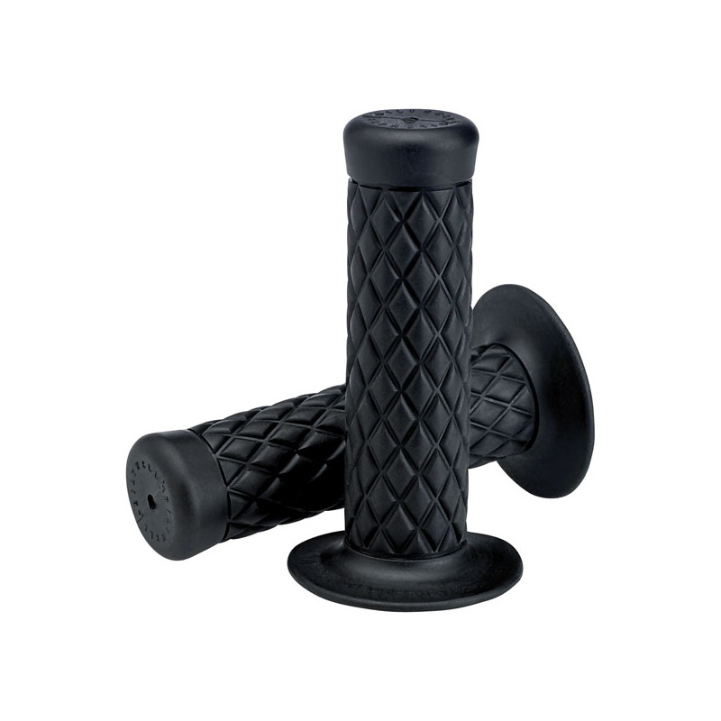 Biltwell 1" TPV grips Thruster black 74-23 H-D with 1" diameter grip area
