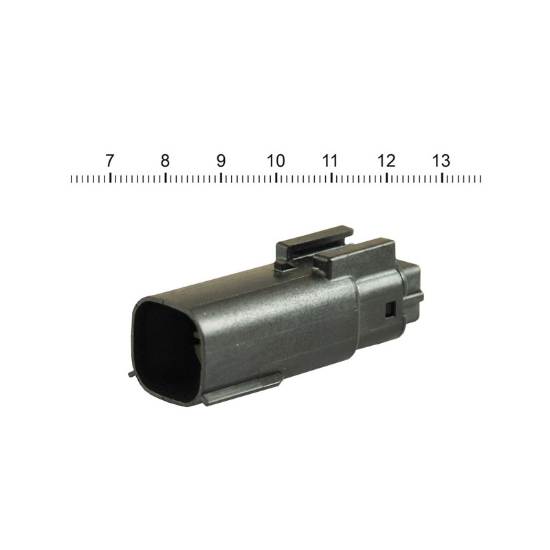 NAMZ, Molex MX-150 connector. Black, receptacle, 6-pin 07-23 various H-D