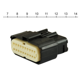 NAMZ, Molex MX-150 connector. Black, plug, 20-pin 07-23 various H-D