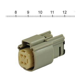 NAMZ, Molex MX-150 connector. Gray, plug, 4-pin 07-23 various H-D