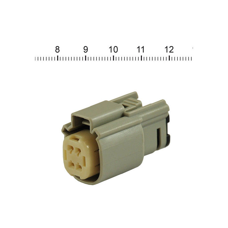 NAMZ, Molex MX-150 connector. Gray, plug, 4-pin 07-23 various H-D