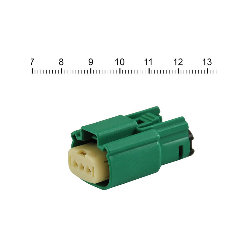 NAMZ, Molex MX-150 connector. Green, plug, 3-pin 07-23 various H-D