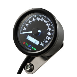 Velocímetro Daytona Velona 60mm negro 260kmh Univ.
