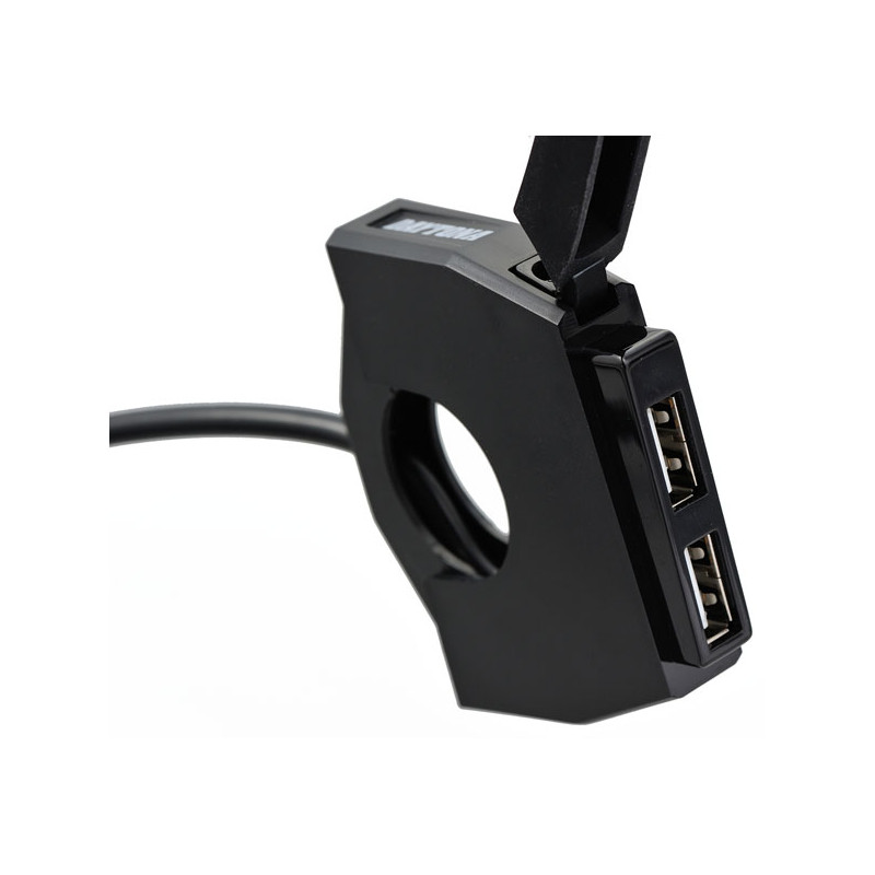 Daytona, slim-mount dual USB 2 port Univ.