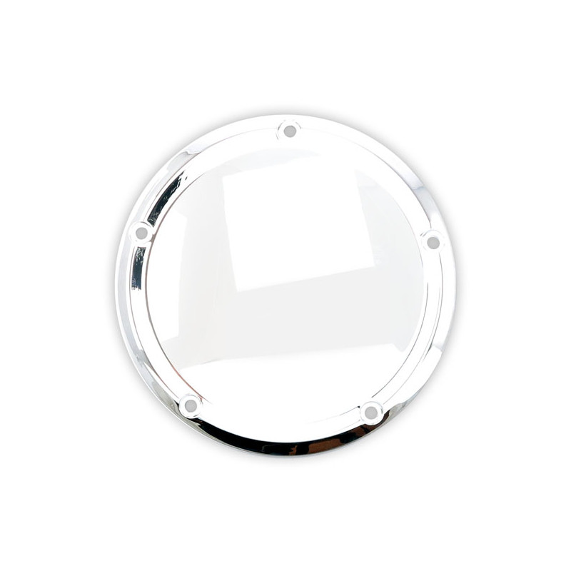 Derby cover, smooth domed. Chrome 16-24 Touring 16-24 Trikes 2015(NU)FLHTCUL FLHTK 07-15(NU)Touring Trikes with narrow profile p