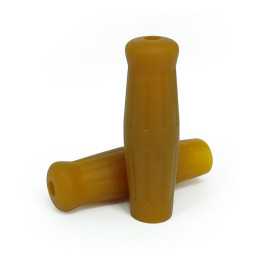 Klasyczne uchwyty 7/8" karmelowy brąz do kierownic 7/8" (22mm) o stylu vintage