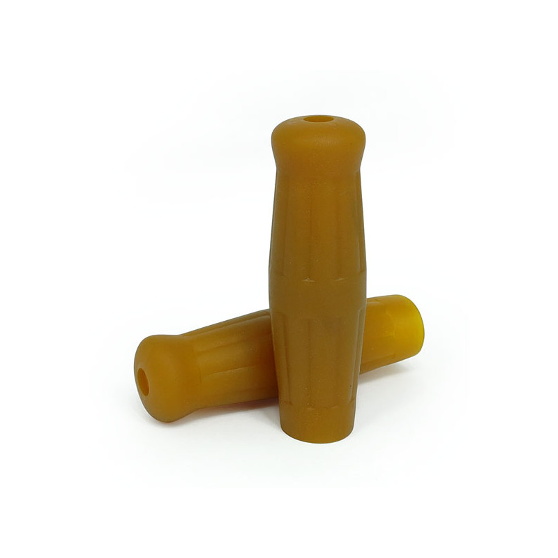 Empuñaduras vintage 7/8" marrón caramelo para manillares