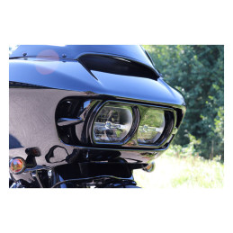 Cult-Werk, FLTR headlamp trim Bad Look. Matte black 15-23 FLTR Road Glide models
