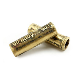 Wannabe Choppers Casted grips "go baby.go" brass 1" 1" (25.4mm) bars