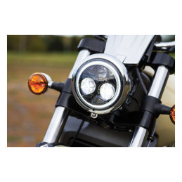 Kuryakyn Orbit Vision 5 3/4" LED headlamp unit 84-17 Softail with 5-3/4" Headlamps 91-17 Dyna (excl. FLD) 04-21 XL 02-11 VRSCD &