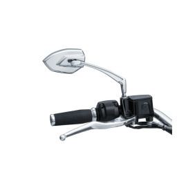 Zestaw lusterek Kuryakyn Phantom. Chromowane, pasujące do wszystkich modeli H-D (modele XG Street wymagają adapterów)