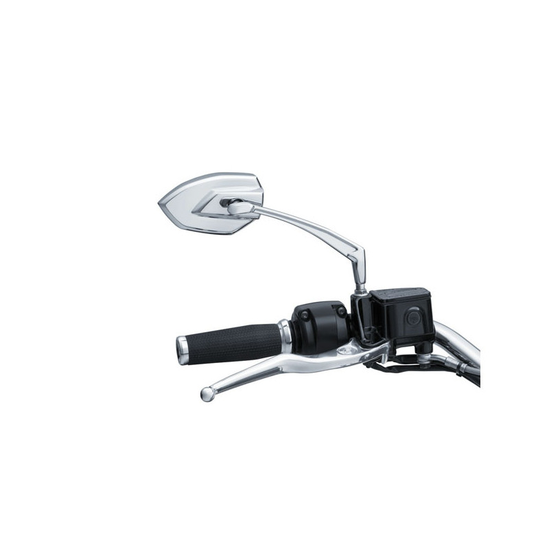 Zestaw lusterek Kuryakyn Phantom. Chromowane, pasujące do wszystkich modeli H-D (modele XG Street wymagają adapterów)