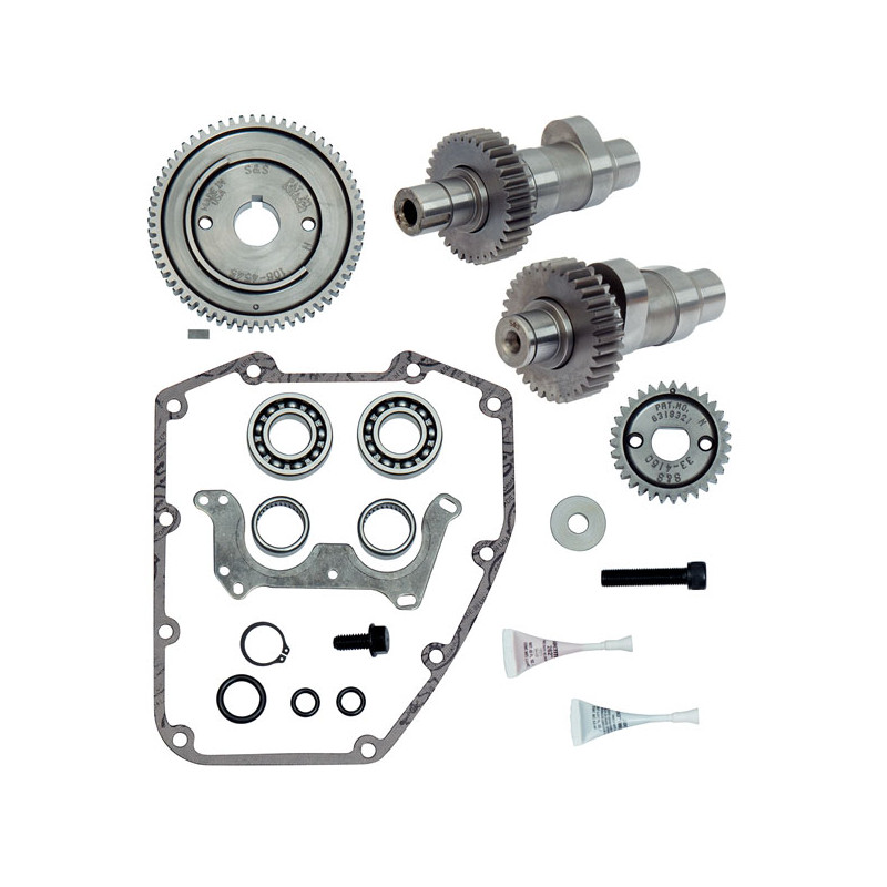 S&S, gear drive 583G camshaft kit (IOG) 99-06 Twin Cam (excl. 2006 Dyna) with stock non-hydraulic chain tensioners (NU)
