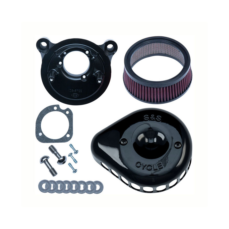 S&S Mini Teardrop Stealth air cleaner kit 91-06 XL with CV carb(NU)
