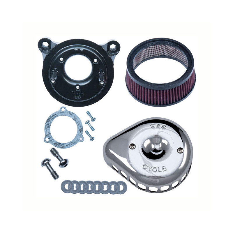 Zestaw filtrów powietrza S&S Mini Teardrop Stealth 16-17 Softail 2017 FXDLS 08-16 Touring Trike. (przepustnica elektroniczna) (t