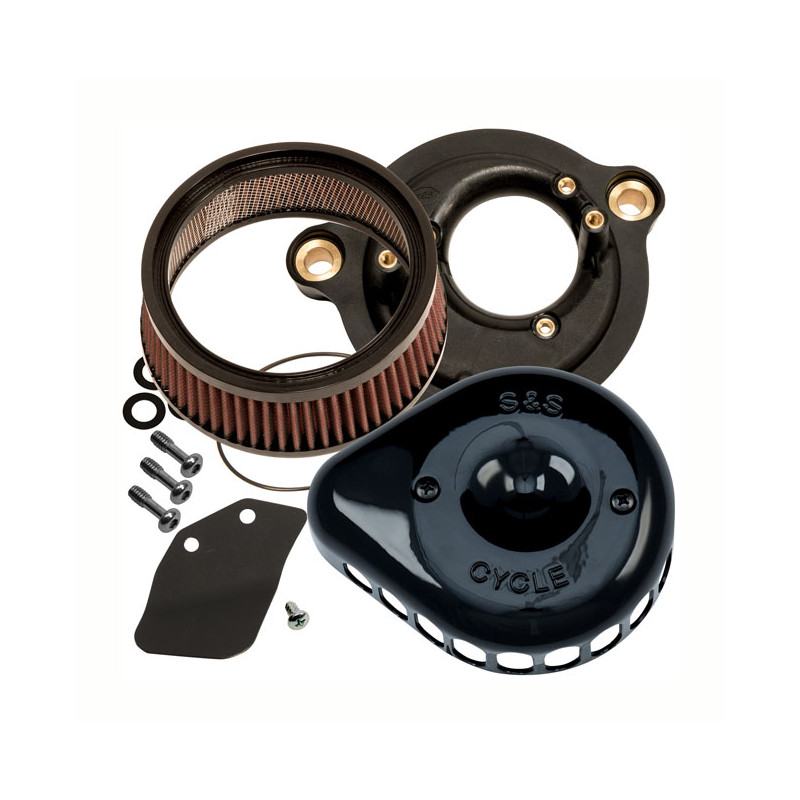 Zestaw filtrów powietrza S&S, Mini Kropelka Stealth 18-24 Softail 17-24 Touring (z wyłączeniem 2024 FLTRXSTSE Road Glide z silni