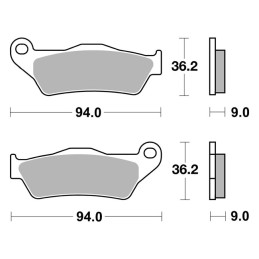 Klocki hamulcowe SBS. Ulica Węglowa Technologia (organiczna) Przód/tył: 14-15 XG750/500 Street (tylko dla modelu i rocznika)
