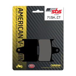 Klocki hamulcowe SBS. Street Carbon Tech (organic) Tył: 14-22 XL Sportster (tylko dla modelu i rocznika)