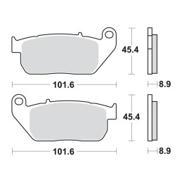 SBS, brake pads. Street Excel Sintered Front: 04-13 XL (excl. XR1200) (NU)