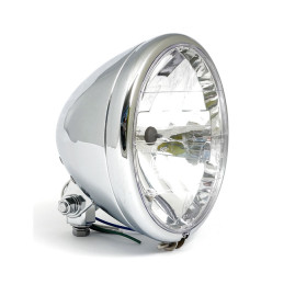 6-1/2" prismic headlamp. Bottom mount. Chrome MULTIFIT
