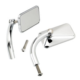 Biltwell, Utility perch mount mirror set. Chrome 