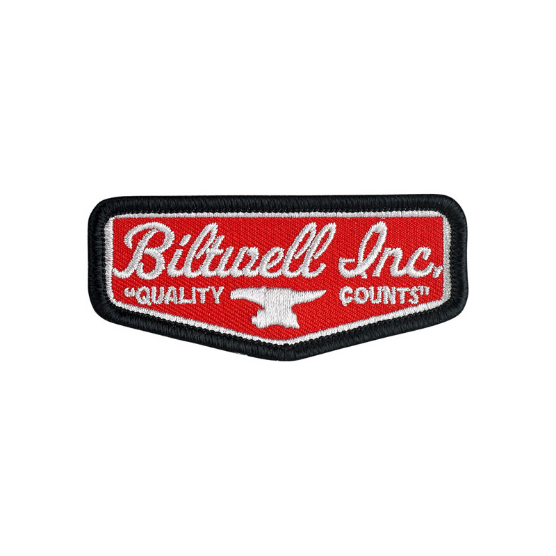 Biltwell Shield patch red/grey/black 