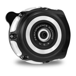PM, Vintage air cleaner kit. Black CC 16-17 Softail 2017 FXDLS 08-16 Touring (e-throttle models) 