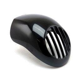 Upper headlamp fly fairing. With integrated headlamp grill Most 73-up XL FX 92-17 Dyna. With OEM top headlamp mount with 4-1/4" 