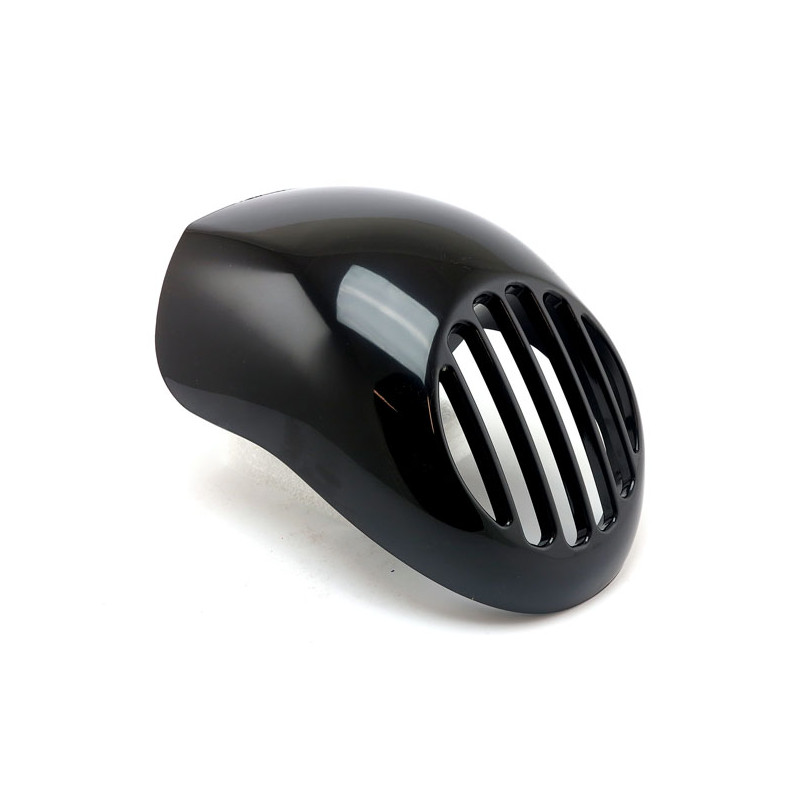 Upper headlamp fly fairing. With integrated headlamp grill Most 73-up XL FX 92-17 Dyna. With OEM top headlamp mount with 4-1/4" 