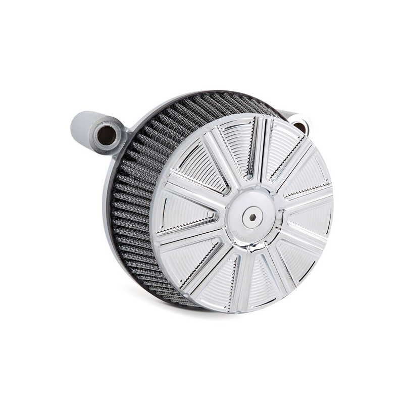 Arlen Ness, Stage 1 Big Sucker air cleaner kit. 10-Gauge chr 99-01 FLT(NU) with Magneti Marelli fuel injection