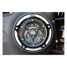 RSD, Clarity Derby cover. Black CC 16-24 Touring 09-24 Trikes 2015(NU)FLHTCUL FLHTK 07-15(NU)Touring Trikes with narrow profile 
