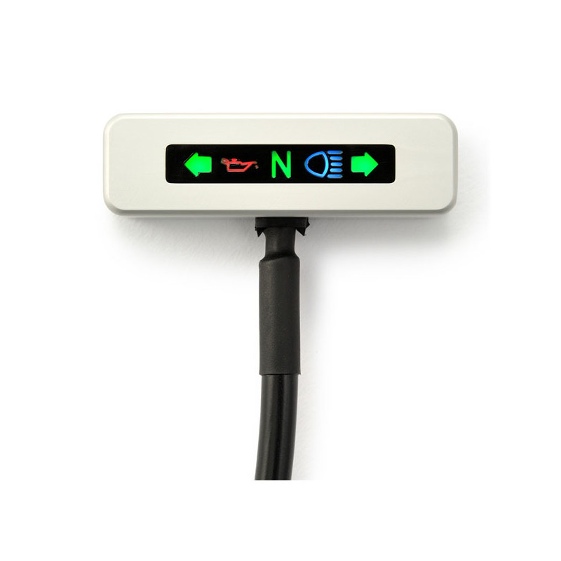 Daytona, Beta, zestaw mikro świateł kierunkowskazów LED w kolorze srebrnym Uniwersalny