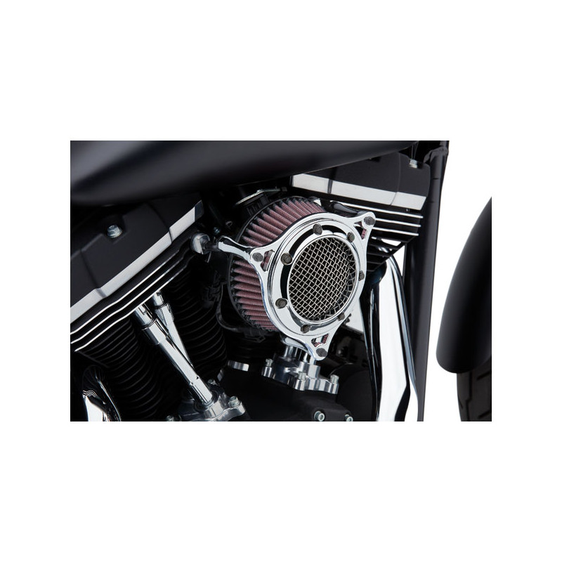 Zestaw filtrów powietrza Cobra, RPT. Chromowany 01-15 Softail 04-17 Dyna (bez 2017 FXDLS) 02-07 FLT/Touring (tylko dla modelu i 