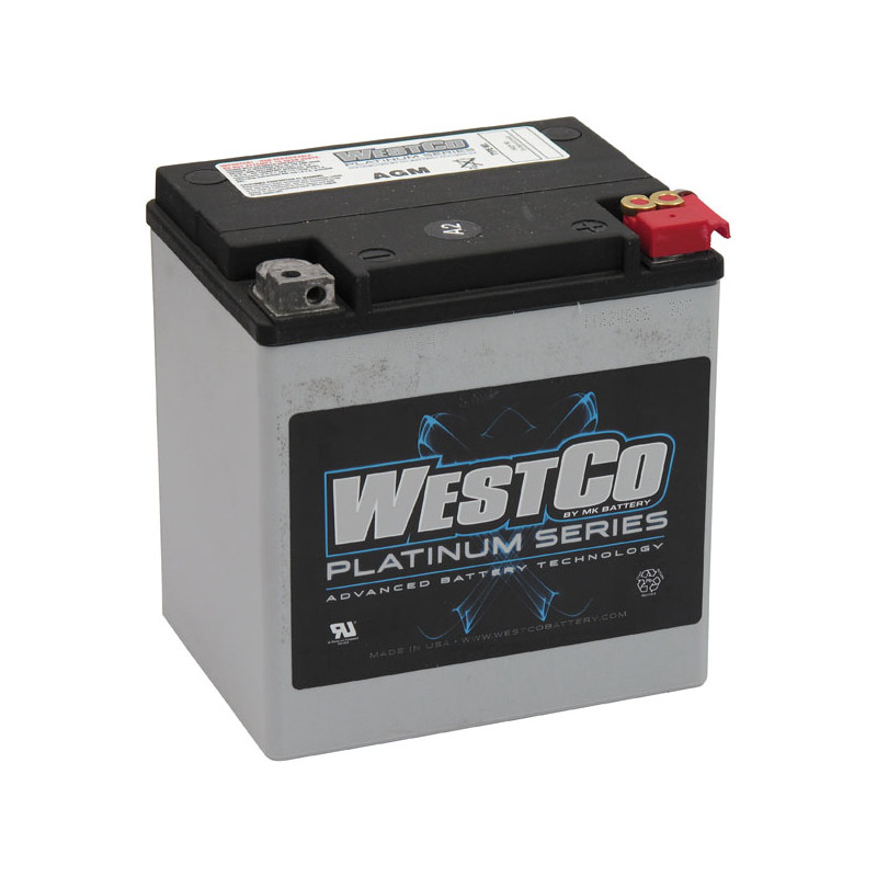 Westco, sealed AGM battery. 12V, 26Ah, 400CCA 97-24 FLT/Touring 09-24 Trikes