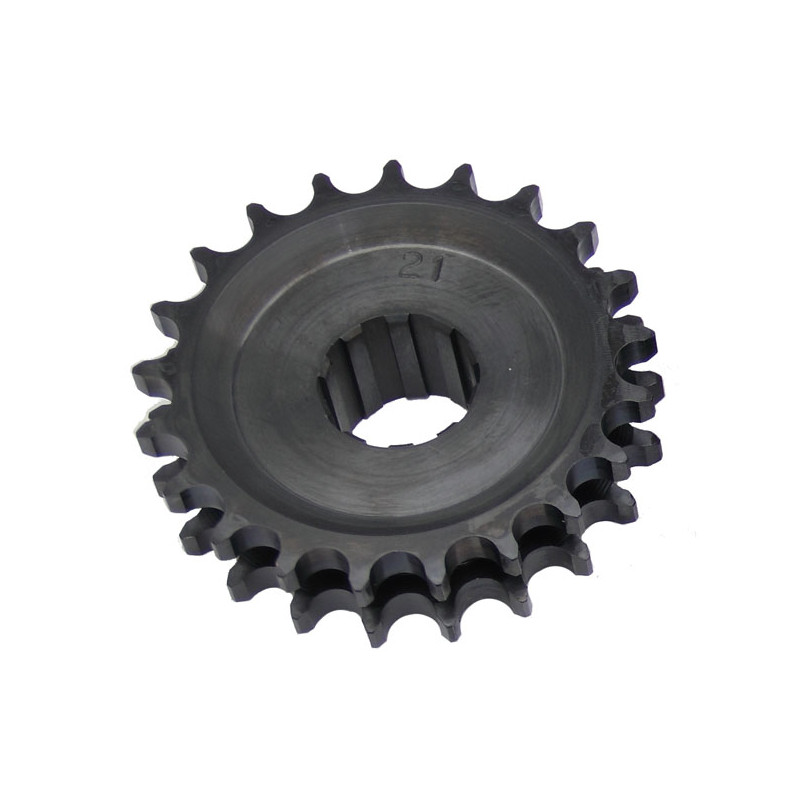 EV Industries, Power Drive solid steel motor sprocket. 21t. L84-06 B.T. (excl. 2006 Dyna) (NU)