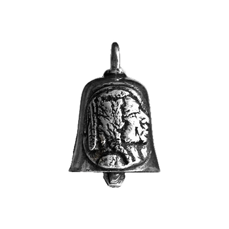 Gremlin Bell Indian head 1" tall x 7/8" wide