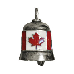 Gremlin Bell Canadian flag 1" tall x 7/8" wide