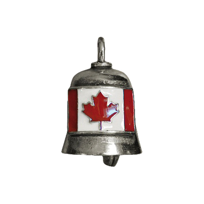 Gremlin Bell Canadian flag 1" tall x 7/8" wide