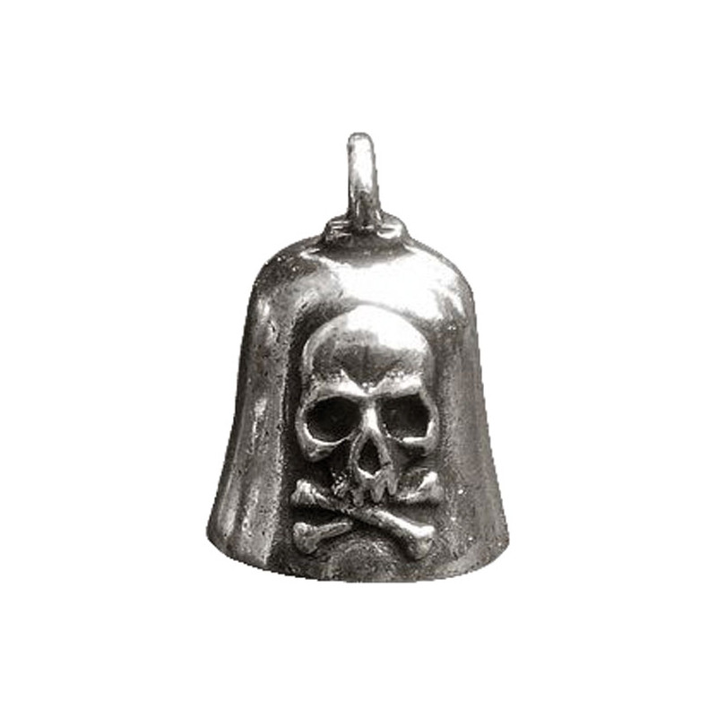 Gremlin Bell Skull X-bones 1" tall x 7/8" wide