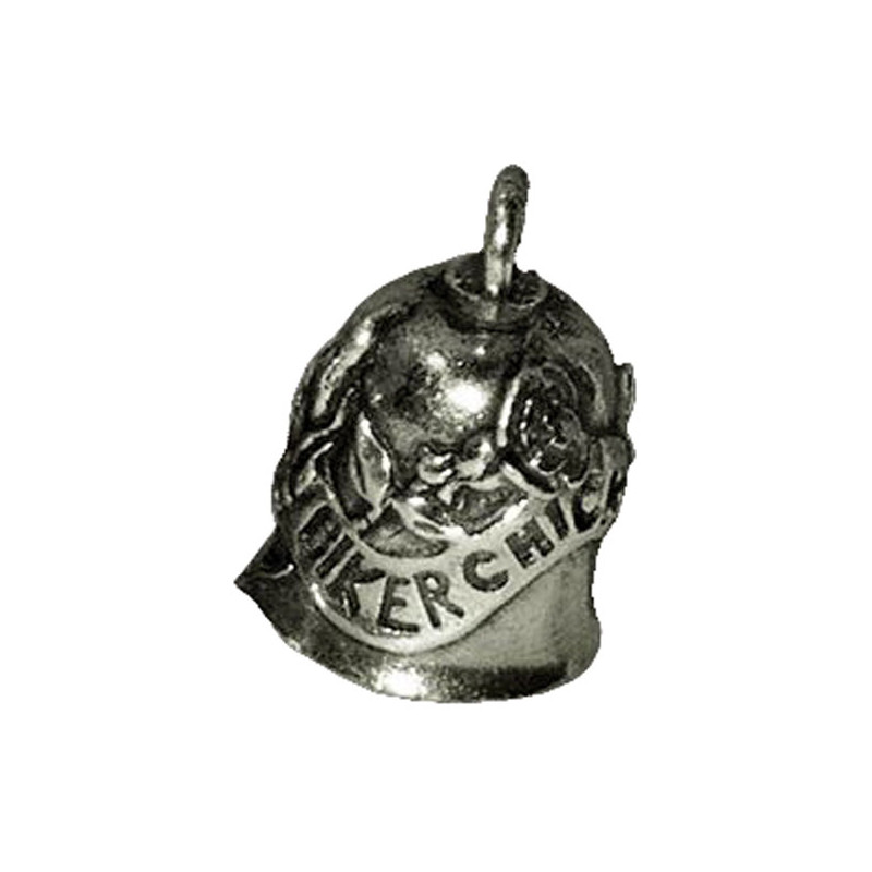 Gremlin Bell Biker chick 1" tall x 7/8" wide