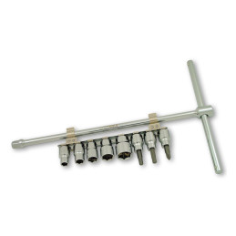 Cruztools, mâner T glisant 3/8" cu accesorii