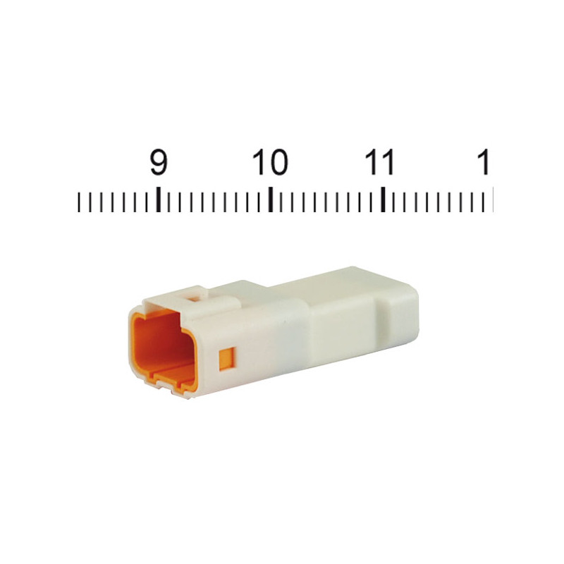 NAMZ, JST Mini connector. White, plug, 4-pin 